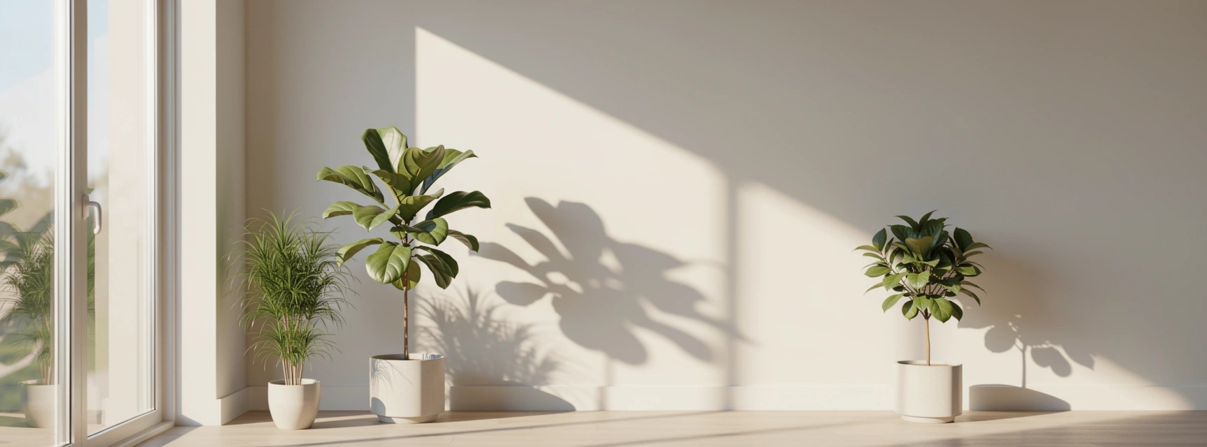 Morgenlicht in einem hellen Raum