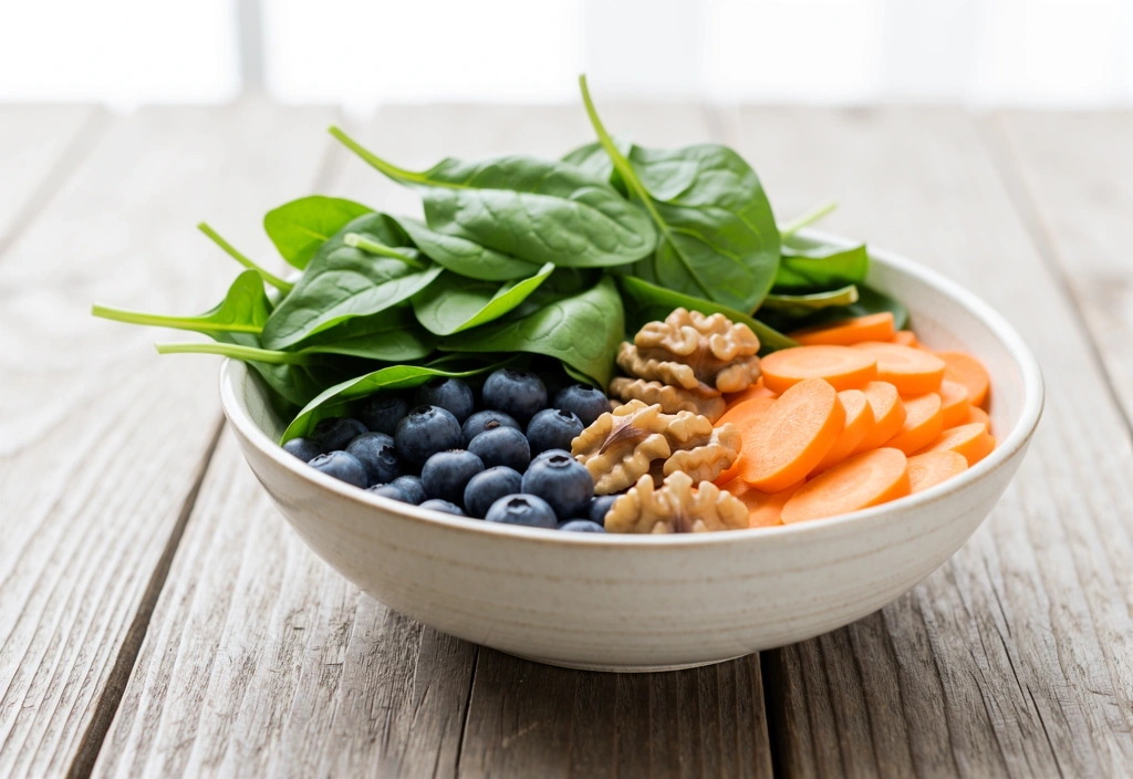 Frische gesunde Lebensmittel für die Augen